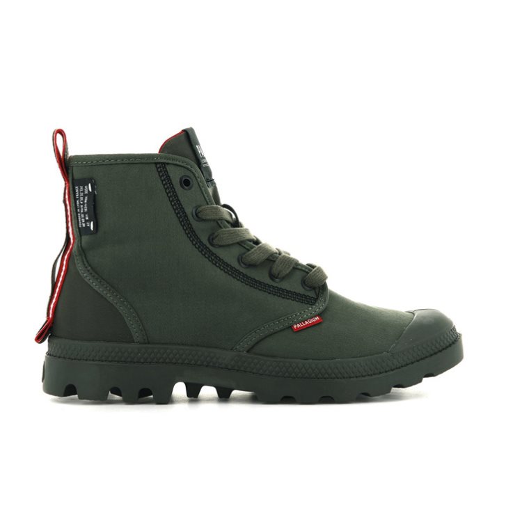 Bottes Palladium Pampa Dare 2 Survive Femme Vert Olive | FR FRK287P